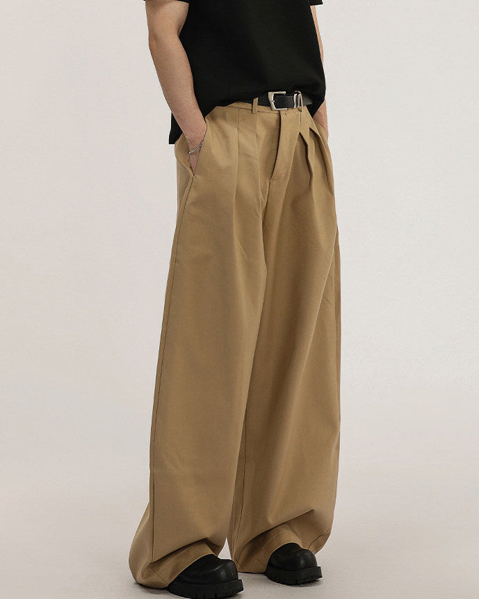 Modern Wool Blend Trousers