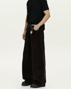 Wide-Leg Corduroy Trousers