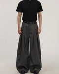 Classic Pleated Wide-Leg Trousers