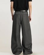 Slim Pleat-Front Trousers