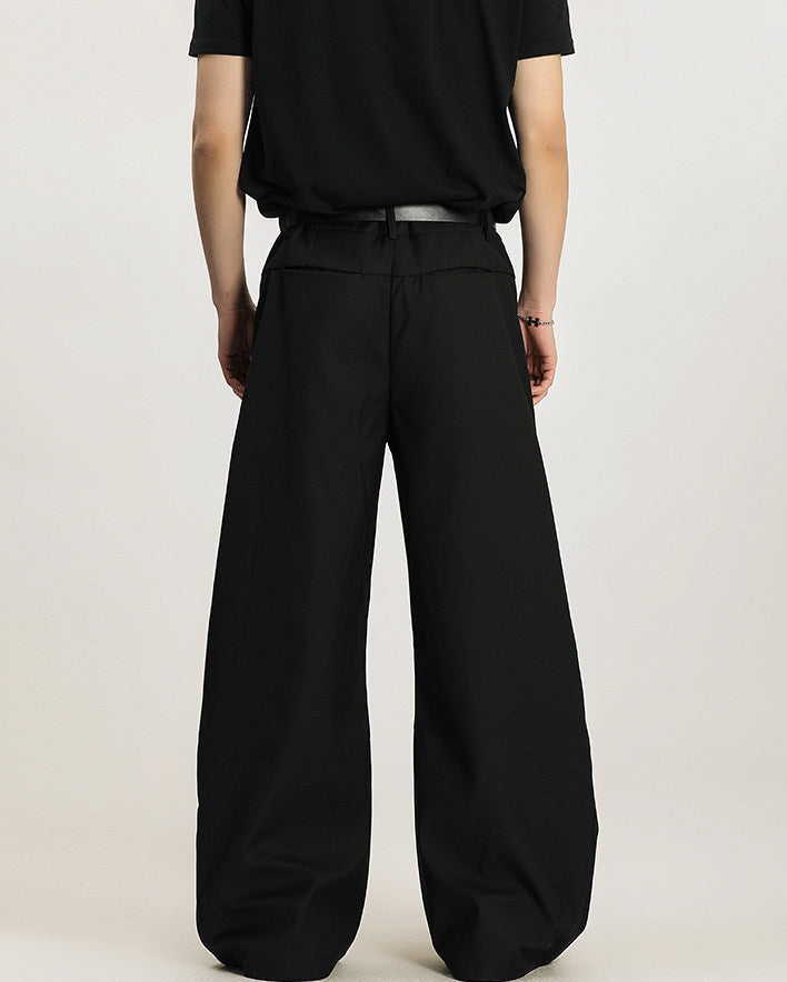 Slim Pleat-Front Trousers