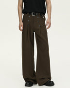Wool Wide-Leg Trousers