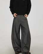 Wide-Leg Wool Trousers