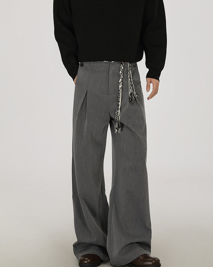 Relaxed Fit Pleated Trousers