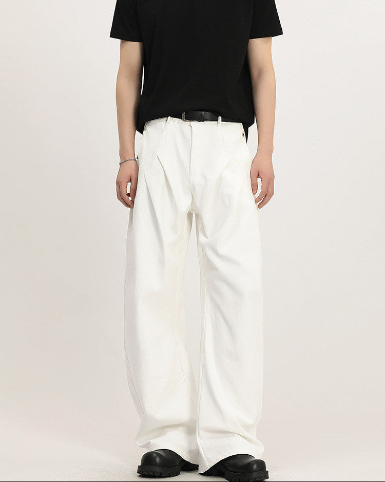 Essential Cotton Wide-Leg Pants
