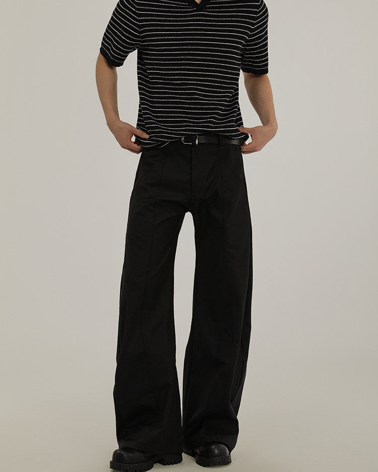 Wide Leg Tailored Trousers