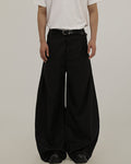 Wide Draped Tailored Trousers