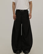Wide Draped Tailored Trousers