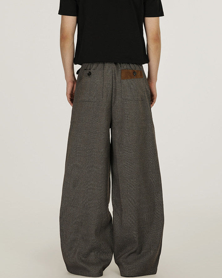 Vintage Pleated Wide-Leg Trousers