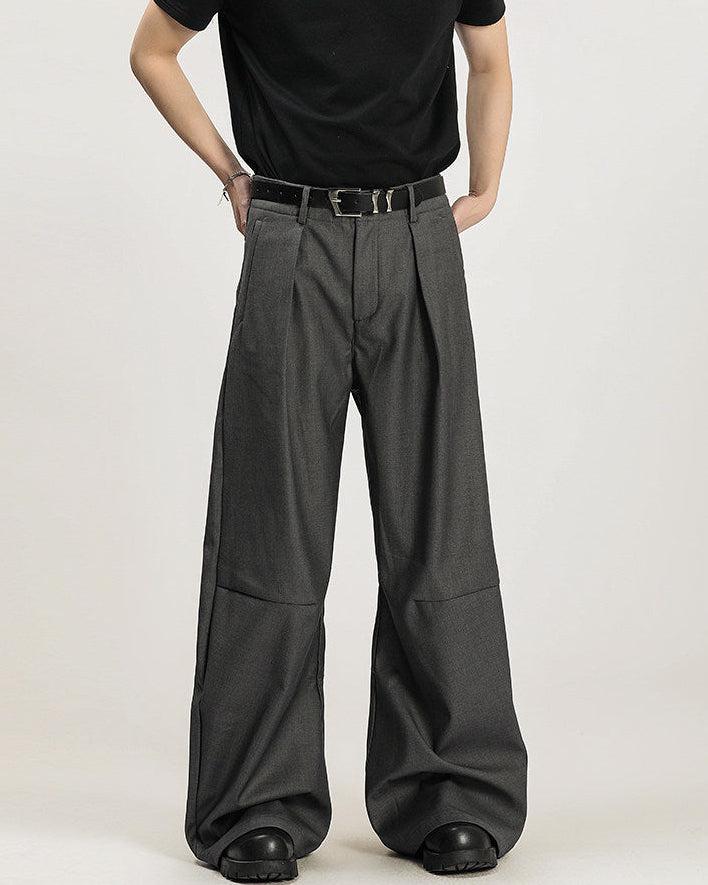Slim Pleat-Front Trousers