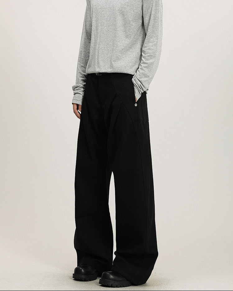 Essential Cotton Wide-Leg Pants