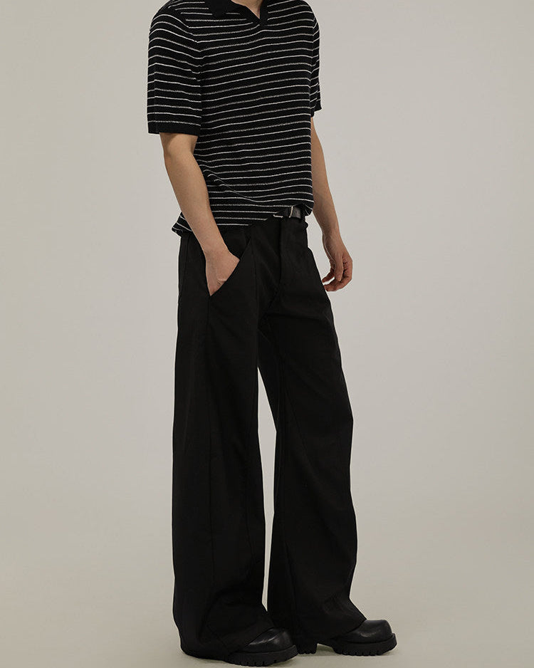 Wide Leg Tailored Trousers
