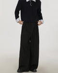 A-line Wool-Blend Wide-Leg Trousers