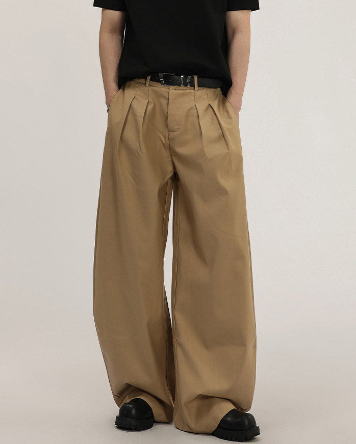 Modern Wool Blend Trousers