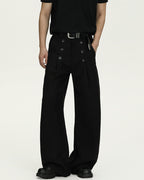 Wool Wide-Leg Trousers