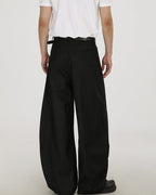 Wide-Leg Wool Trousers