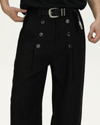 Wool Wide-Leg Trousers