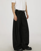 Wide-Leg Wool Trousers