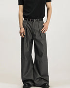 Slim Pleat-Front Trousers