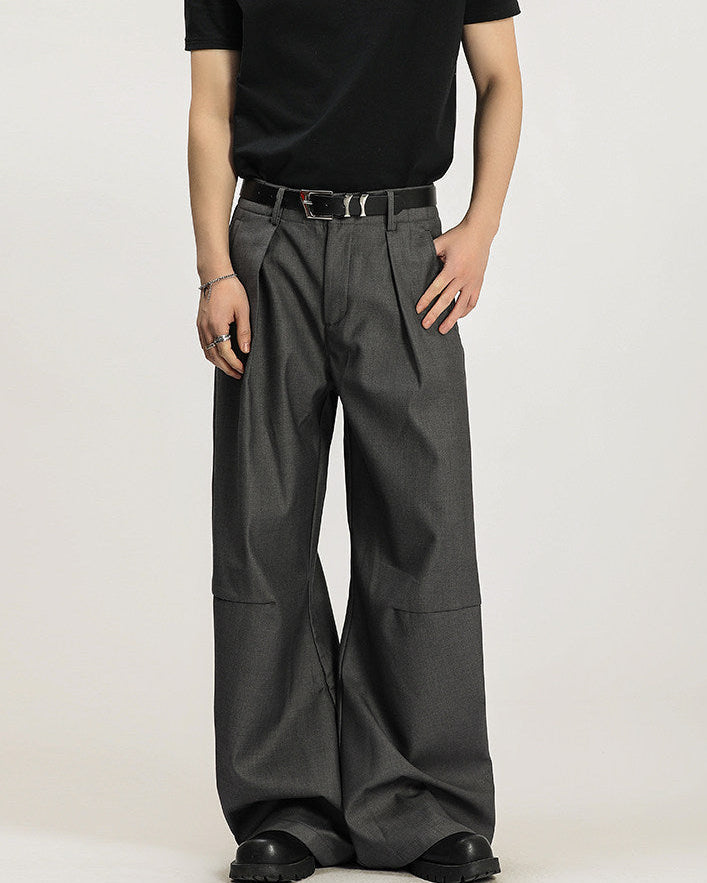 Slim Pleat-Front Trousers