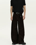 Wide-Leg Corduroy Trousers