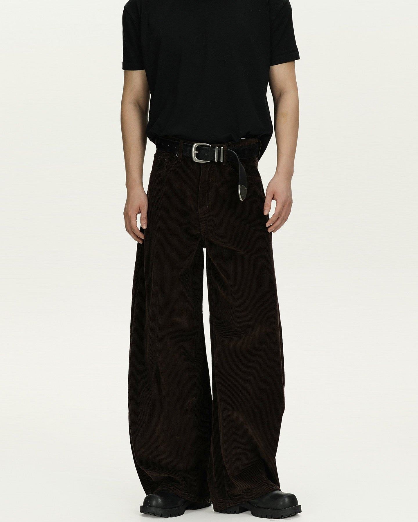 Wide-Leg Corduroy Trousers