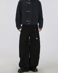 Relaxed Wool-Blend Wide-Leg Trousers