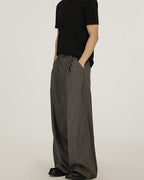 Vintage Pleated Wide-Leg Trousers