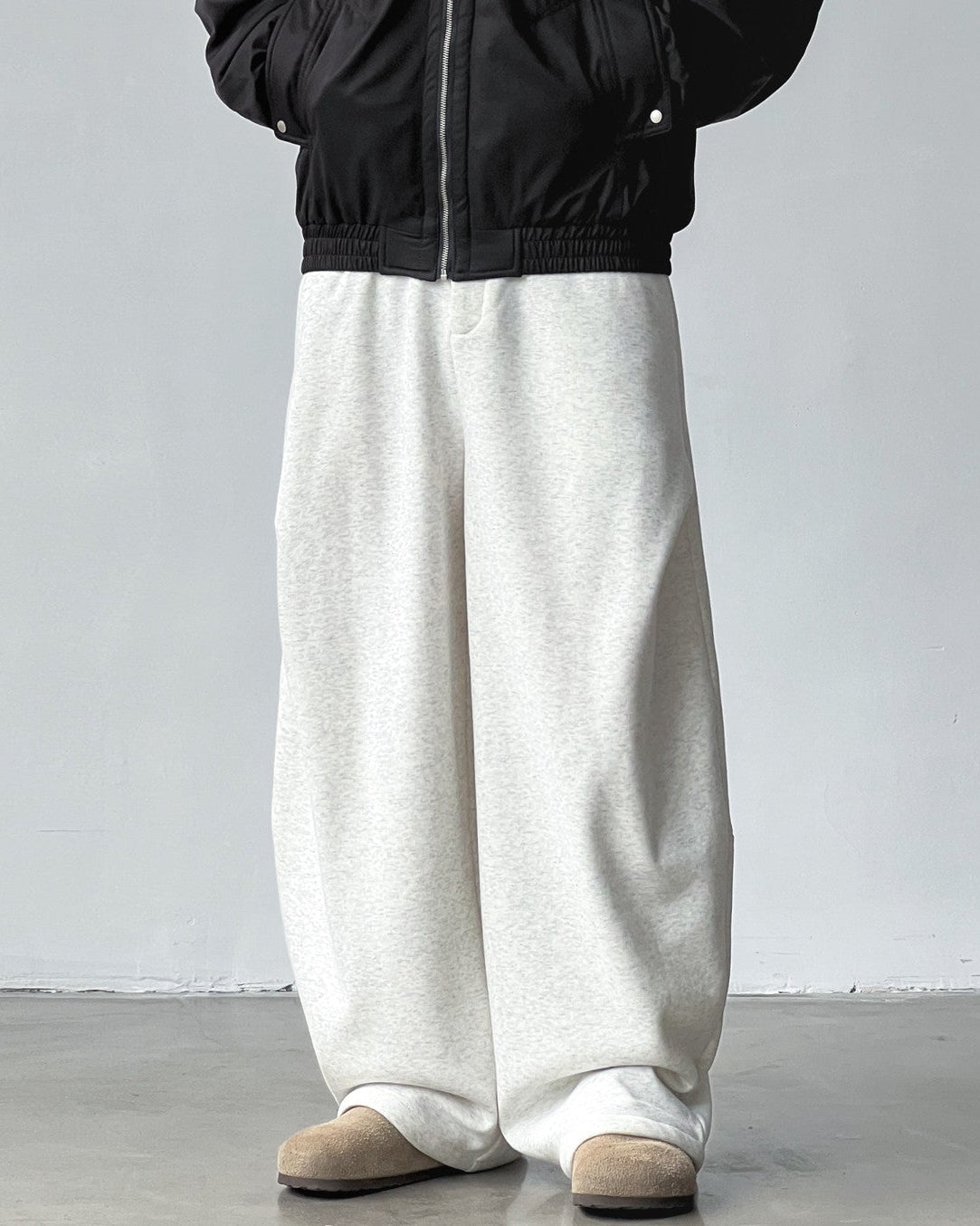 Cotton Fleece Wide Sweat Pant