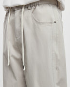 Simple Cut Loose Straight Tapered Pants