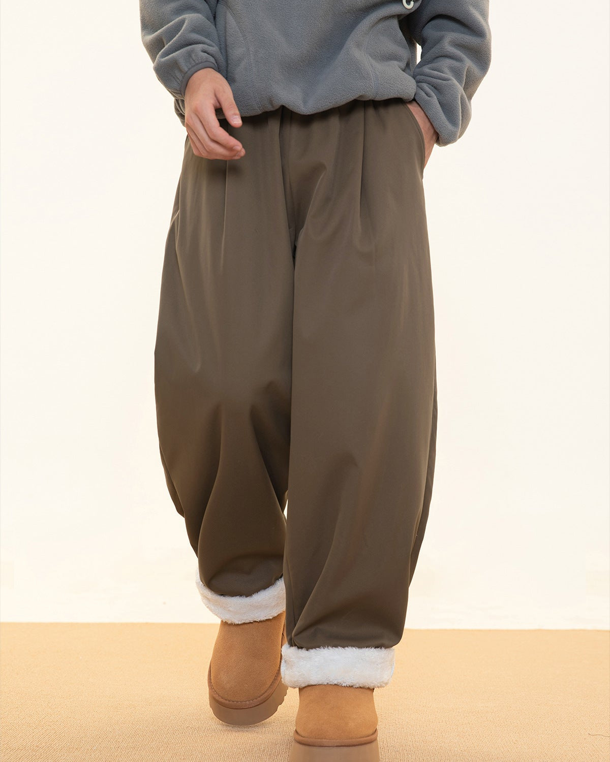 The Divide Pleat Fleece Jeans