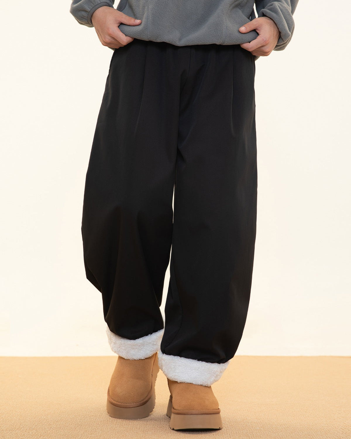 The Divide Pleat Fleece Jeans