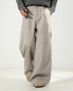 The Heavy Texture Wool Wide Leg Trouser