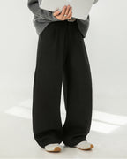 The Heavy Texture Wool Wide Leg Trouser