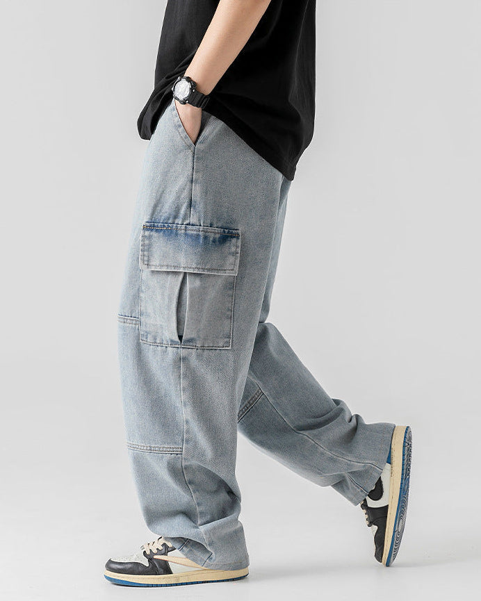 The Arden Washed Utility Denim Jeans