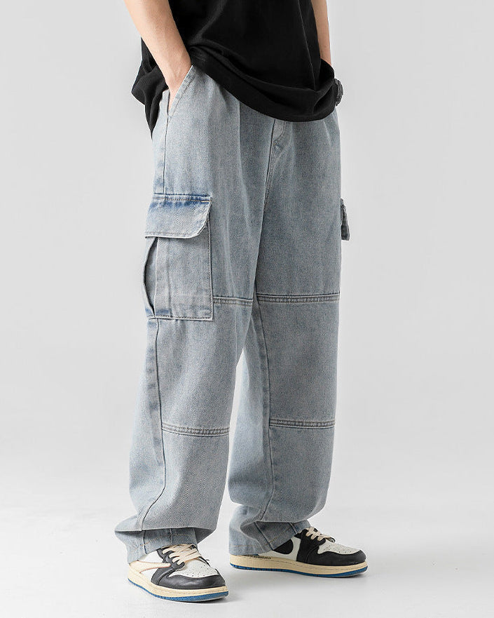 The Arden Washed Utility Denim Jeans