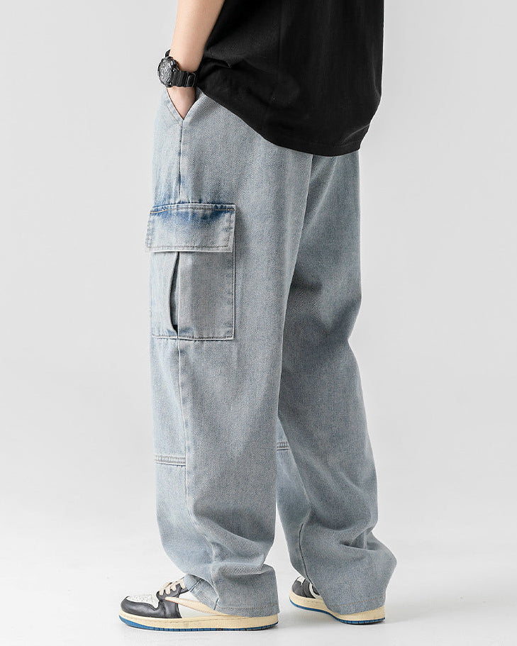 The Arden Washed Utility Denim Jeans