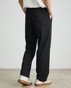 Soft Waistband Drawstrings Relaxed Pants