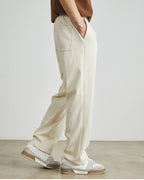 Soft Waistband Drawstrings Relaxed Pants