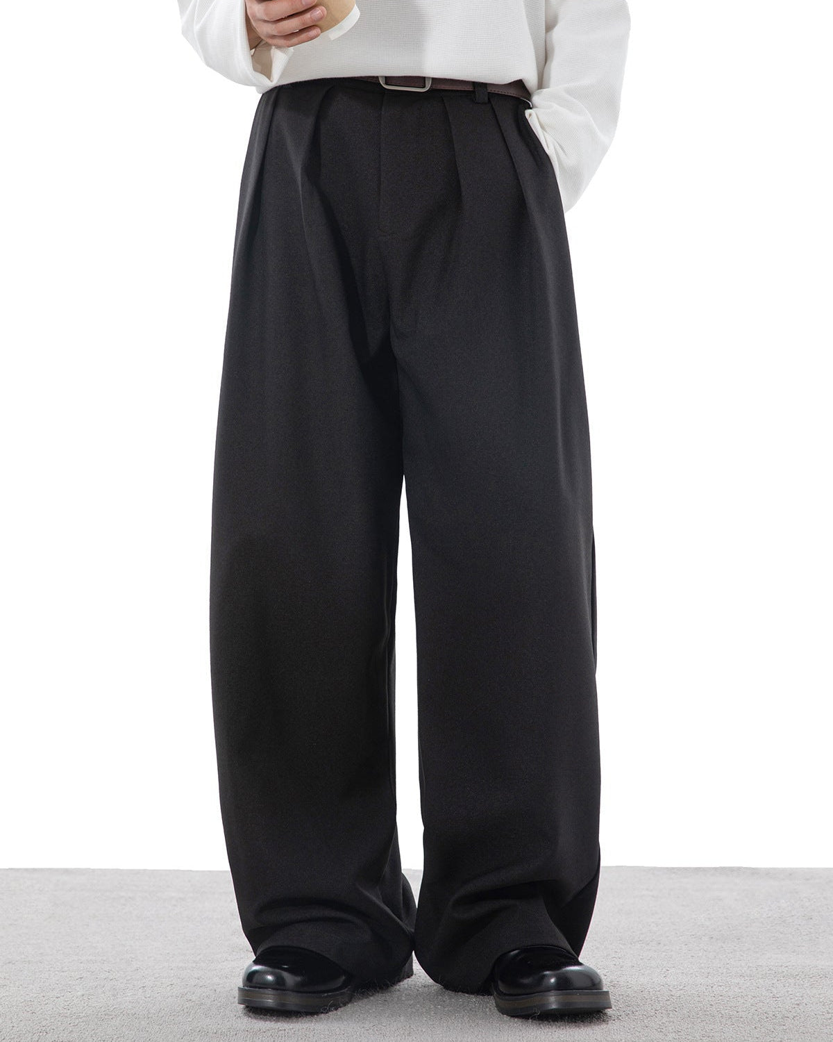The Draped Ease Pleat Trousers