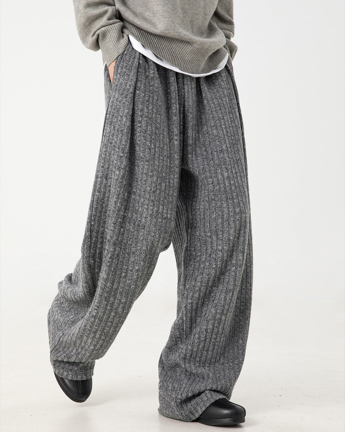 The Drape Texture Fleece Trousers