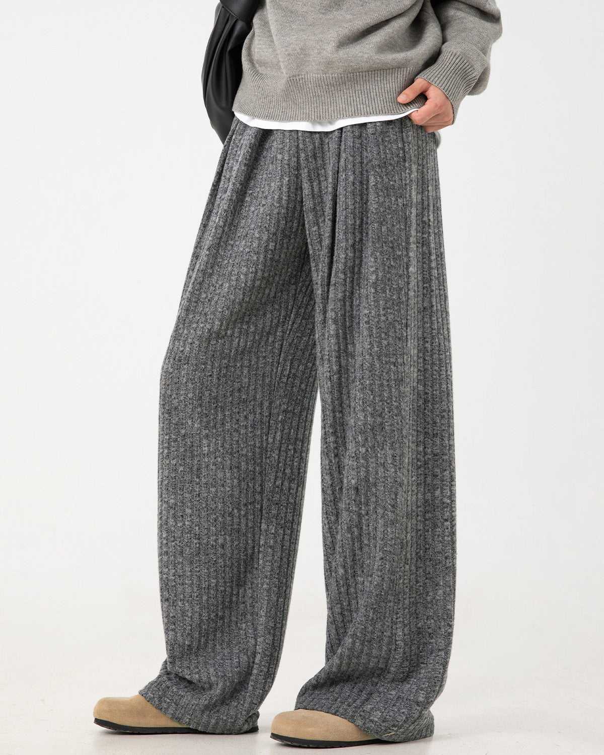 The Drape Texture Fleece Trousers