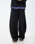 The Split-Stitch Textured Casual Pants