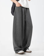 The Split-Stitch Textured Casual Pants