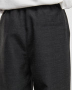 Shallow Silhouette Wide-Leg Slacks Pants