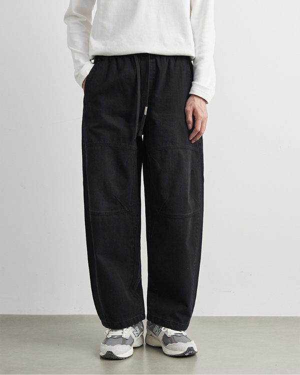 Washed off Lounge Pants with Drawstrings