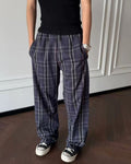 Pyjama Checked Trousers With Drawstrings