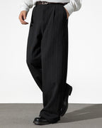 The Strata Pleated Stripe Trousers