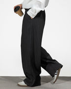 The Strata Pleated Stripe Trousers