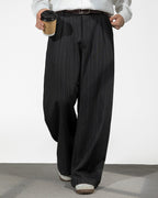 The Strata Pleated Stripe Trousers